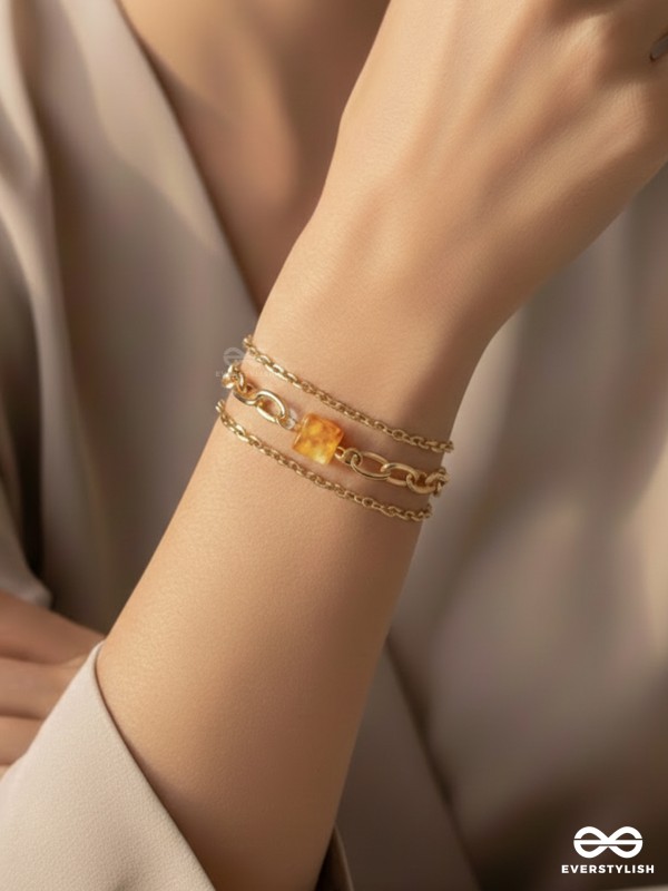 The Daisy Chain- Golden Statement Bracelet
