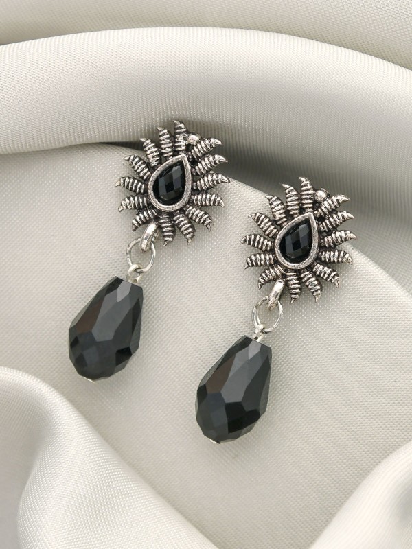 Drops of Light- Tiny Trinket Earrings (Midnight Black)