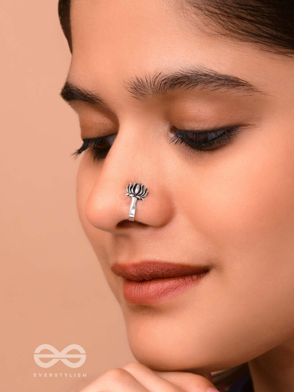 THE LIVELY LOTUS - NON-PIERCED BOHO NOSERING