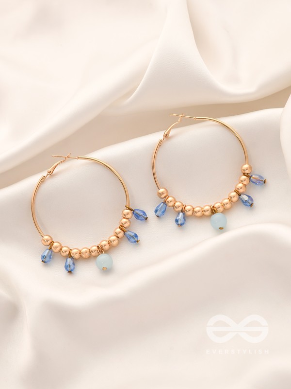The Sun Shower- Golden Embellished  Earrings