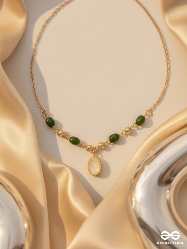 The Sun Belt- Golden Embellished Necklace With Anti-Tarnish Coating