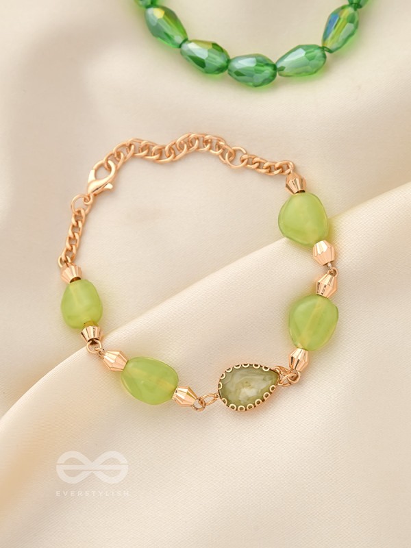 The Lush Loop- Golden Embellished Bracelet