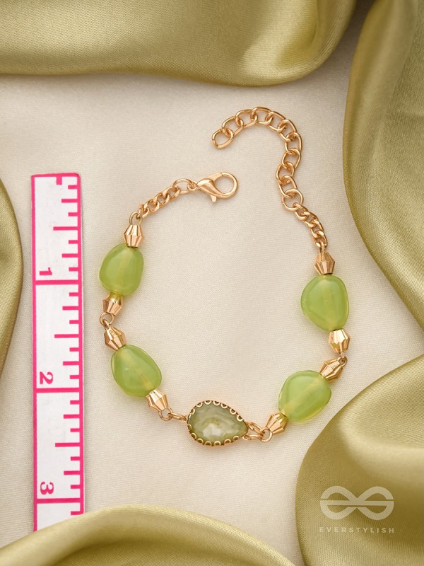 The Lush Loop- Golden Embellished Bracelet