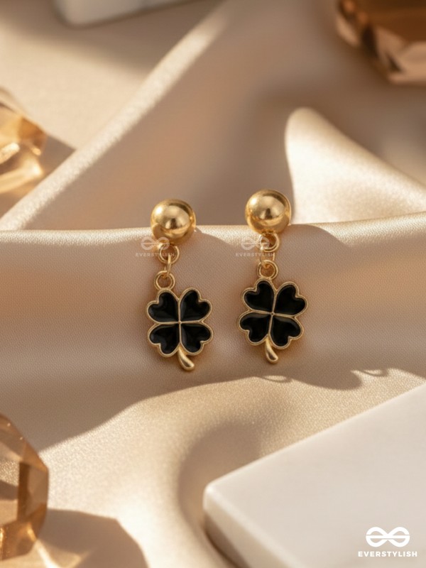 The Blooming Tale- Golden Embellished Earrings