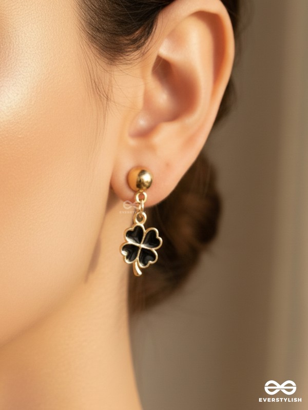 The Blooming Tale- Golden Embellished Earrings