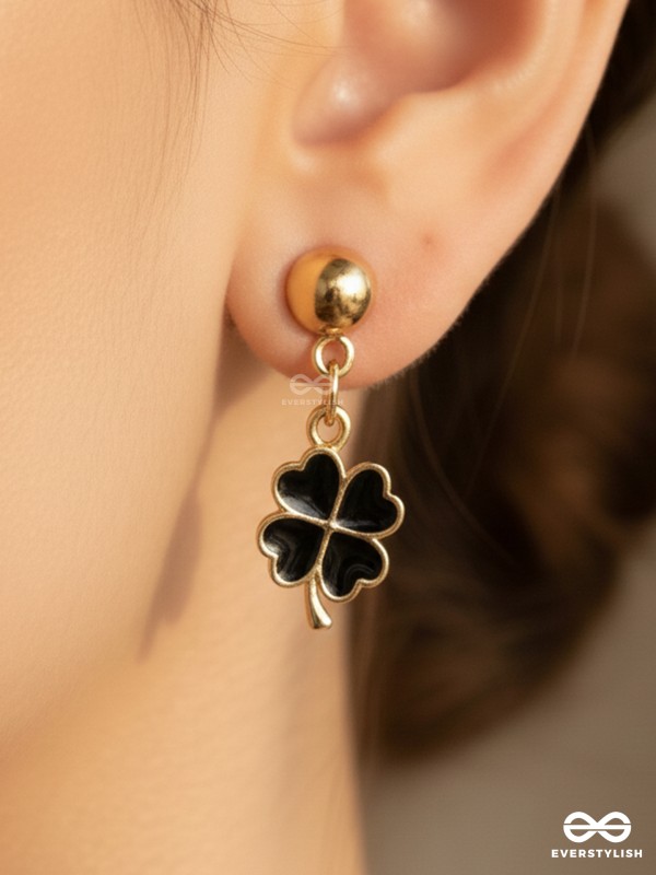 The Blooming Tale- Golden Embellished Earrings