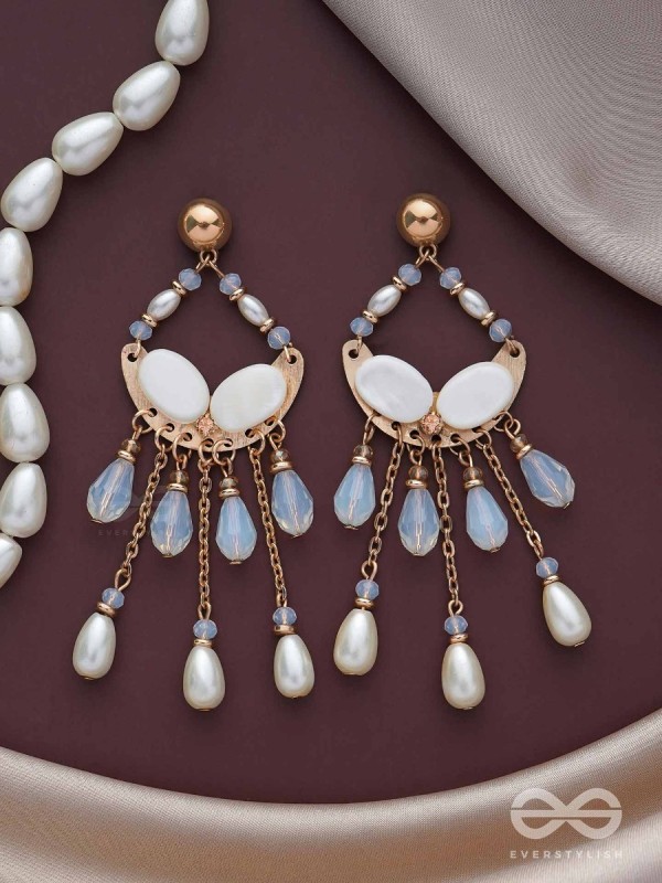 The Moon Crib- Golden Embellished Earrings