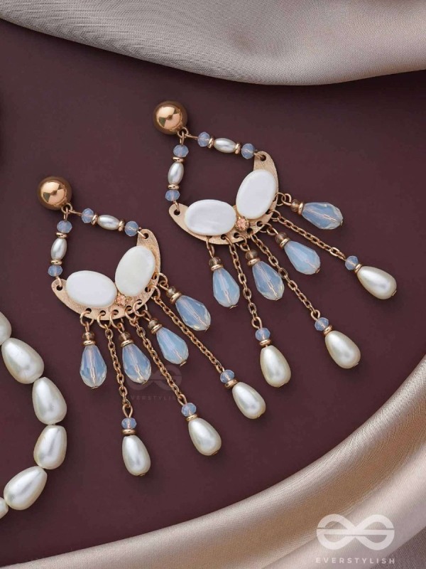 The Moon Crib- Golden Embellished Earrings
