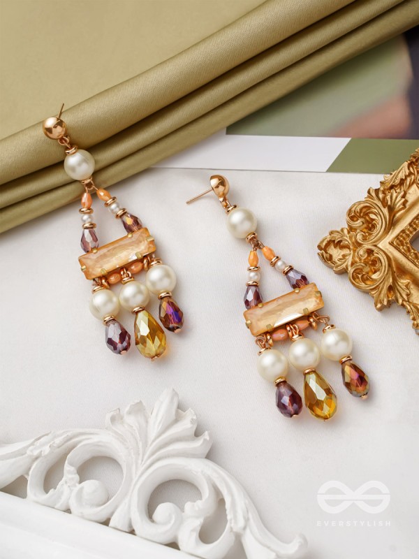 The Honeybunch- Golden Embellished Earrings