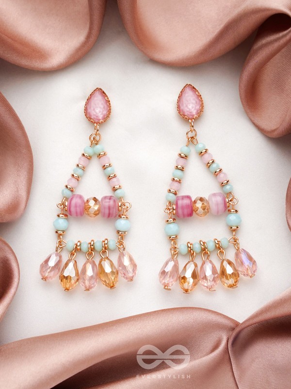 The Temple of Heaven- Golden Embellished Earrings