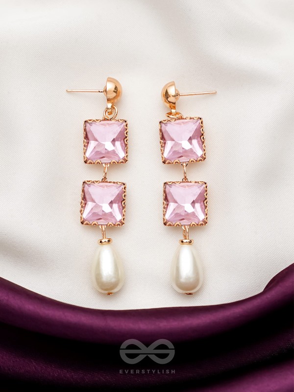 The Orchid Vine- Golden Pearl Earrings