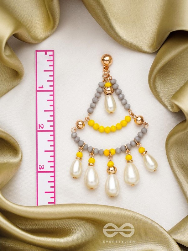 The Pearly Kite- Golden Pearl Earrings