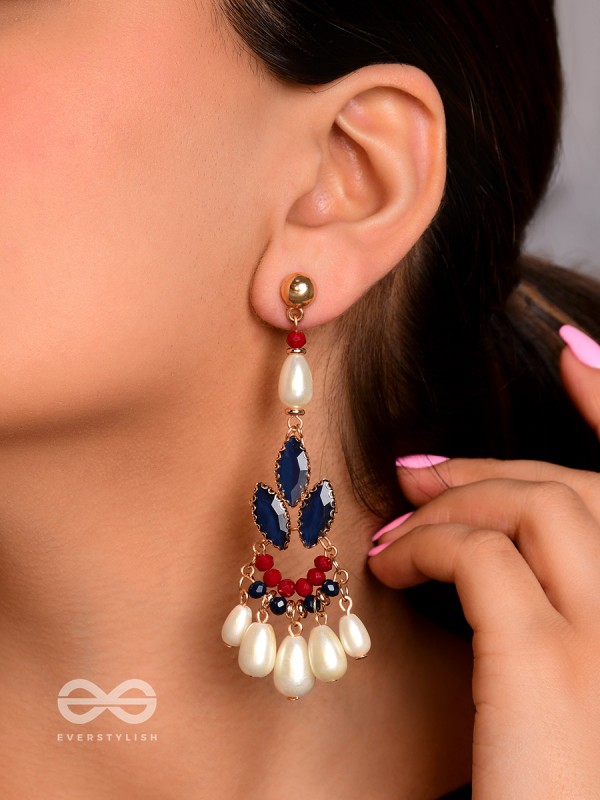 The Shrinking Violet- Golden Pearl Earrings