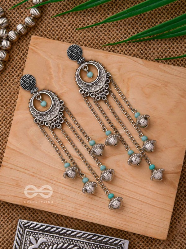 The Royal Glory- Oxidised Embellished Earrings