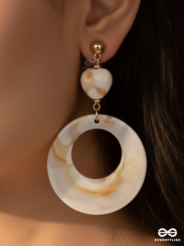 The 'Sea'sational- Golden Embellished Earrings