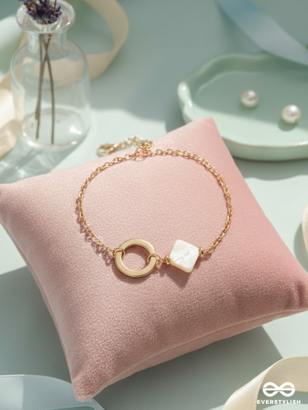 The Sun-kissed Sand- Golden Embellished Bracelet