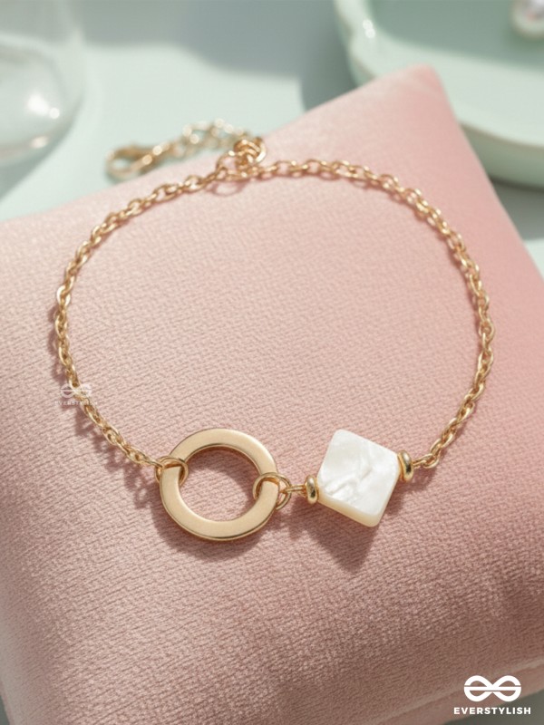 The Sun-kissed Sand- Golden Embellished Bracelet