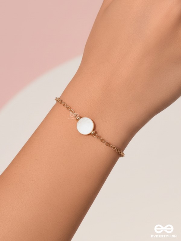 The Snow Crystal- Golden Embellished Bracelet