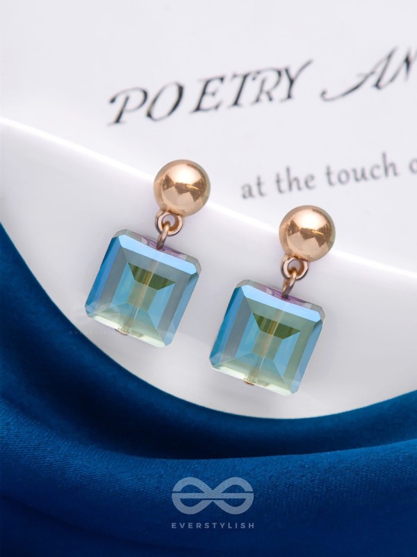 The Gothic Glam- Golden Embellished Earrings