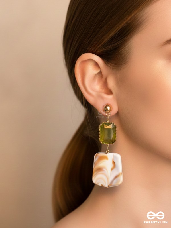 The Sandy Feet- Golden Embellished Earrings