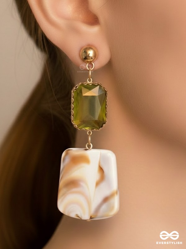 The Sandy Feet- Golden Embellished Earrings