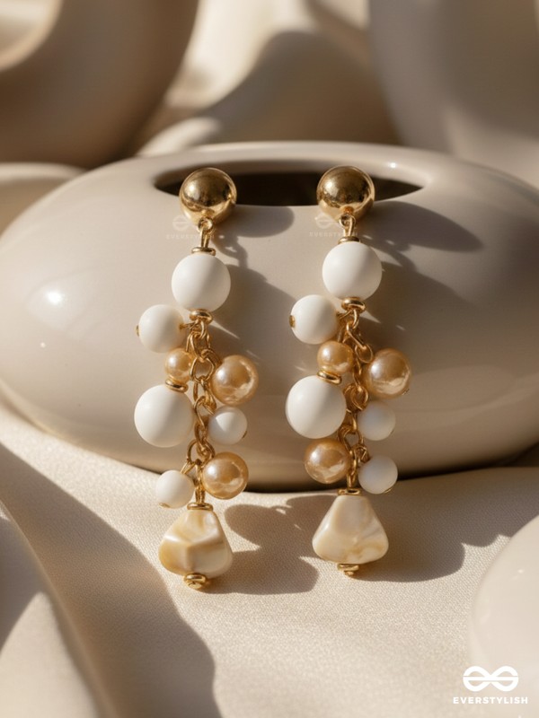 The Berry Branch- Golden Embellished Earrings