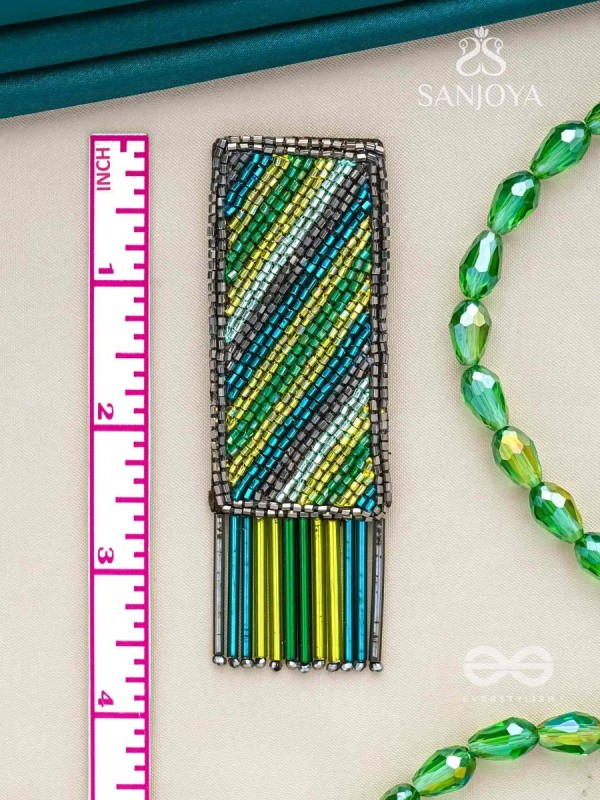 Pravish - The Colorful Rains - Cutdana Hand Embroidered Earrings