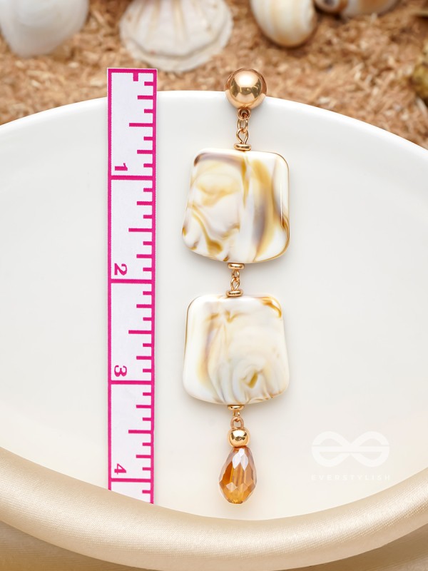 The Mermaid's Treasure- Golden Shell Earrings
