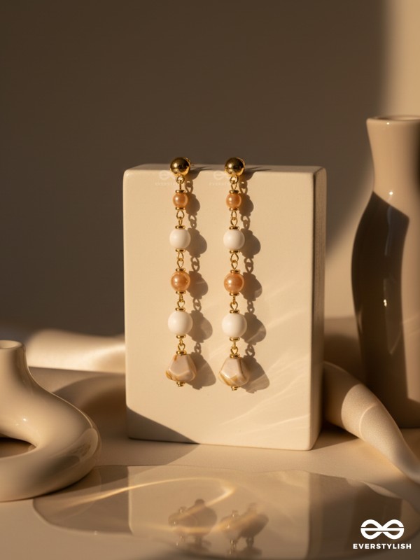 The Beach Baubles- Golden Embellished Earrings