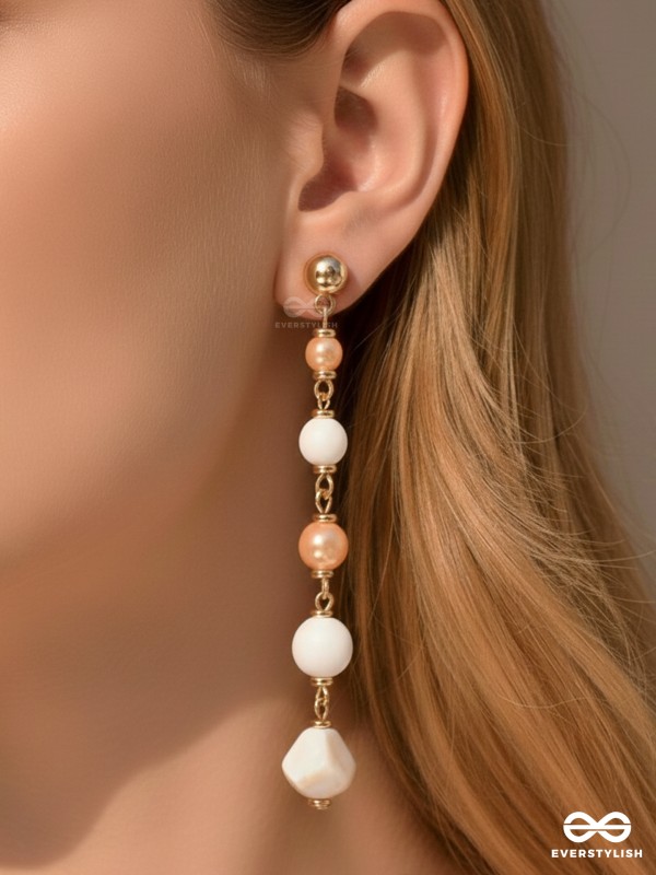The Beach Baubles- Golden Embellished Earrings