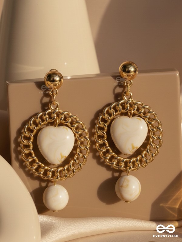 Shining Sun n Sand- Golden Shell Earrings