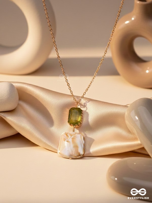 The Sea Goddess- Golden Shell Necklace With Anti-Tarnish Coating 