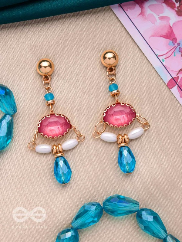 The Razzle-Dazzle- Golden Embellished Earrings