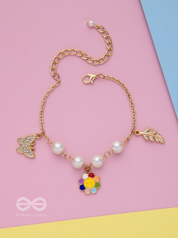 The Sunny Spring- Golden Enamelled Bracelet