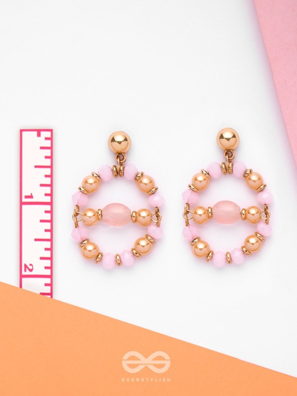 The Waxing Moon- Golden Embellished Earrings