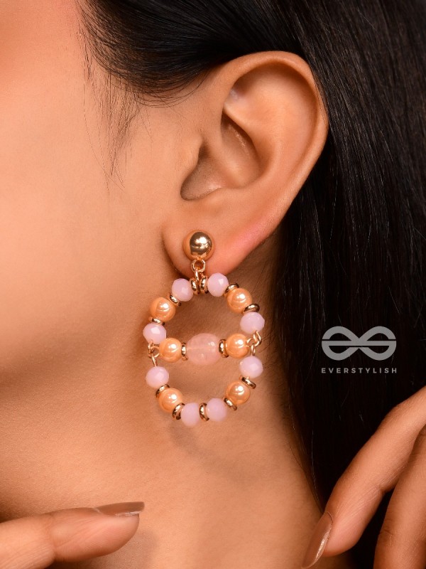 The Waxing Moon- Golden Embellished Earrings