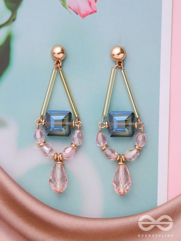 The Gift Wrapped- Golden Embellished Earrings