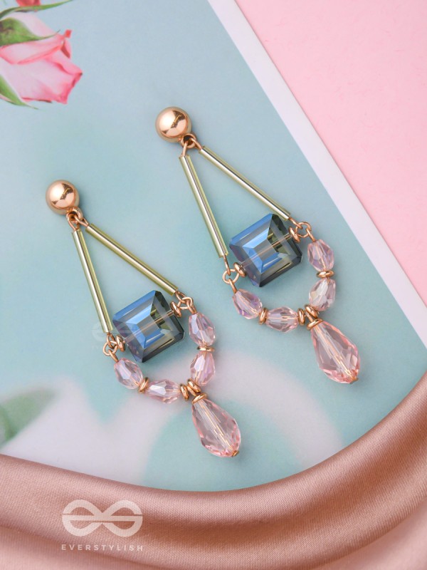 The Gift Wrapped- Golden Embellished Earrings