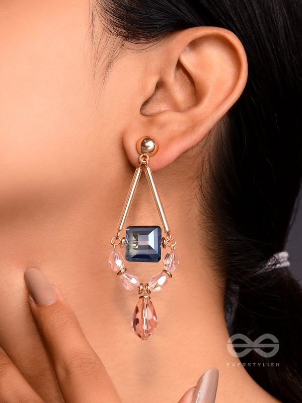 The Gift Wrapped- Golden Embellished Earrings