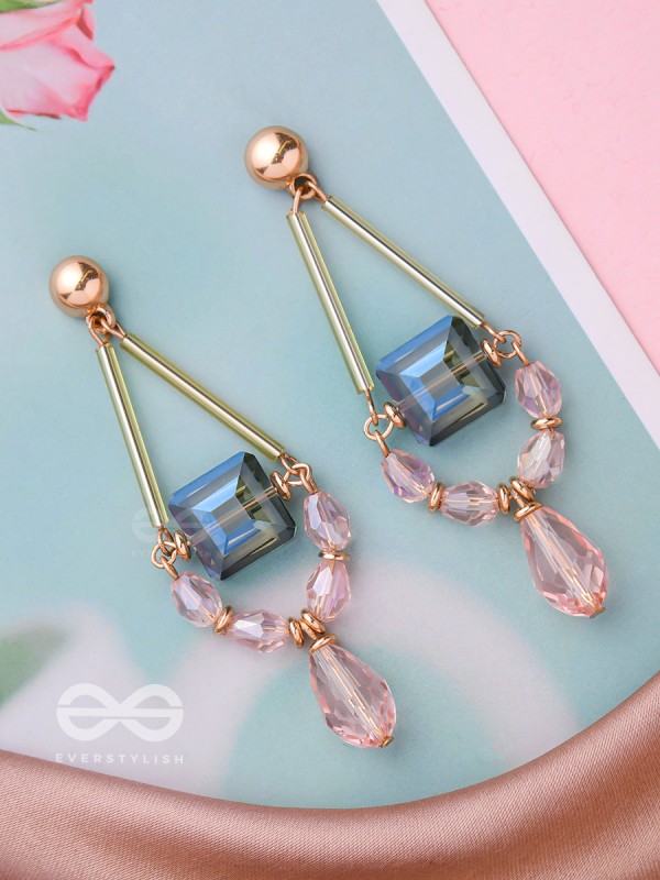 The Gift Wrapped- Golden Embellished Earrings