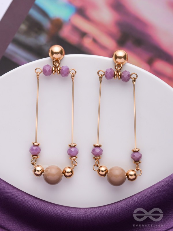 The Swing Steps- Golden Embellished Earrings