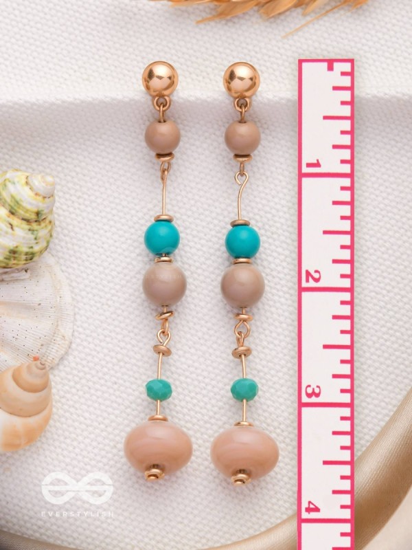 The Glowing Lanterns- Golden Embellished Earrings