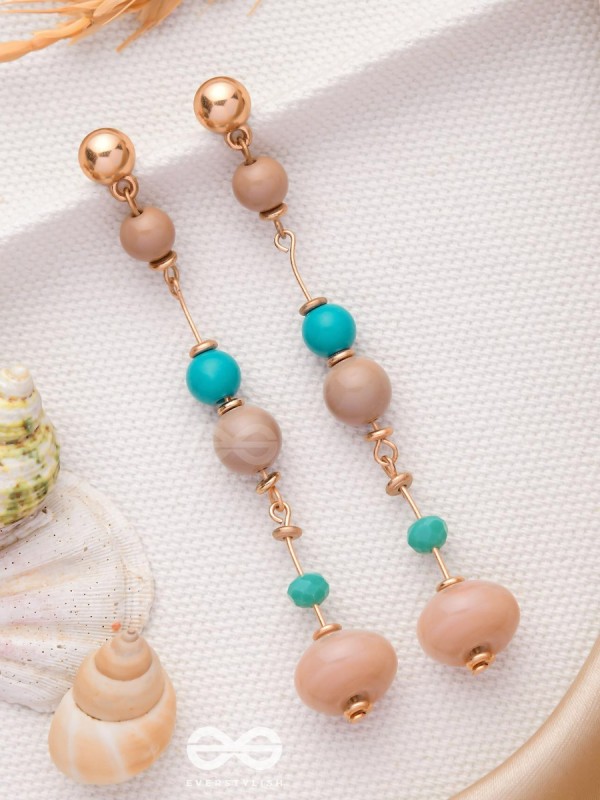 The Glowing Lanterns- Golden Embellished Earrings