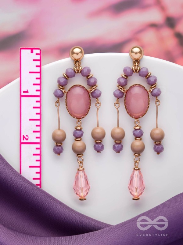 The Dolly Dangles- Golden Embellished Earrings