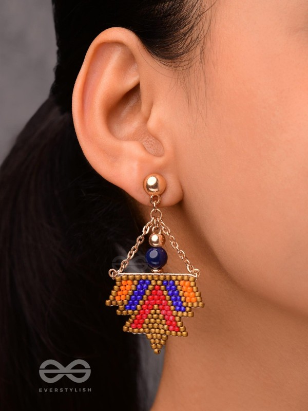 FUNKY FUSION FLINGS - BEADED BOHEMIAN EARRINGS