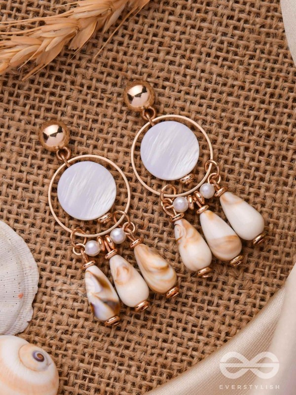 BROWN SUGAR SHELLS - THE CLASSIC HOOP EARRINGS