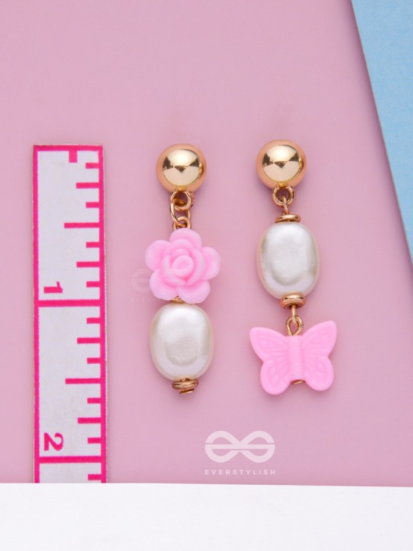 FLUTTERING FLOWER FAIRY - CUTE DANGLER EARRINGS