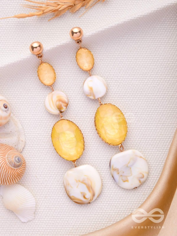 SUN-KISSED SHELL - CLASSIC DROP EARRINGS