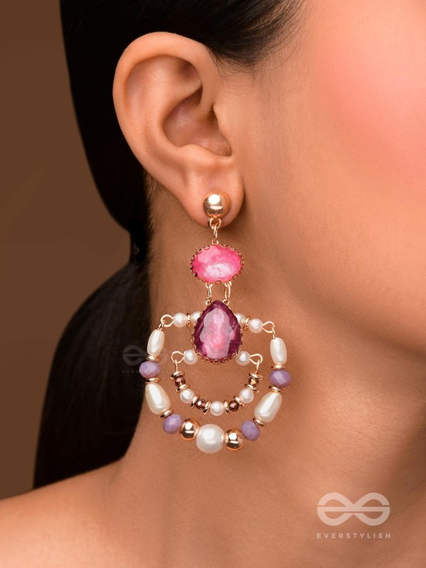 THE BLUSH BEAUTIES - HANDMADE STATEMENT EARRINGS