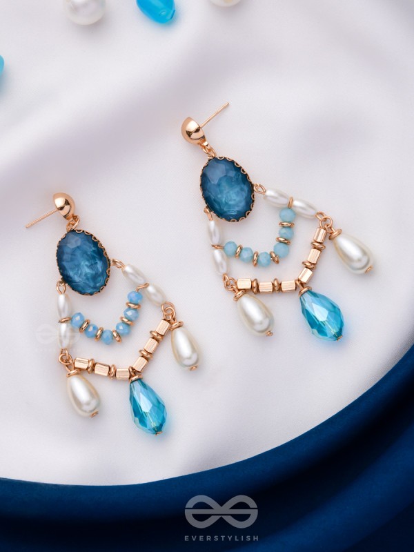 THE FROZEN TEARDROP - STATEMENT DROP EARRINGS